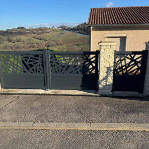 Portail et portillon à Saint-Genest-Lerpt